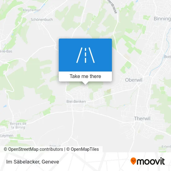 Im Säbelacker map