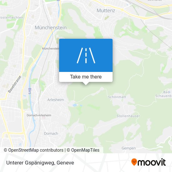 Unterer Gspänigweg map