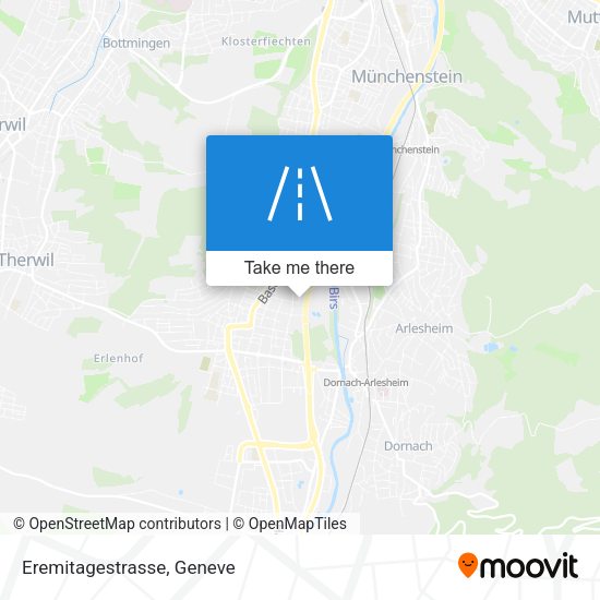 Eremitagestrasse map