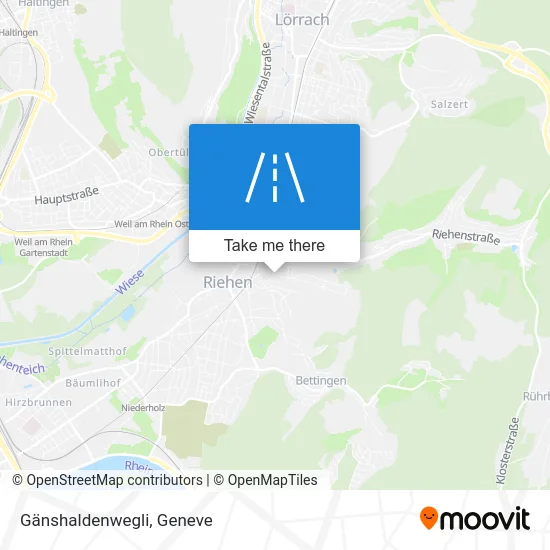 Gänshaldenwegli map