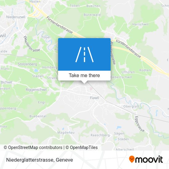 Niederglatterstrasse map