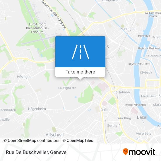 Rue De Buschwiller map