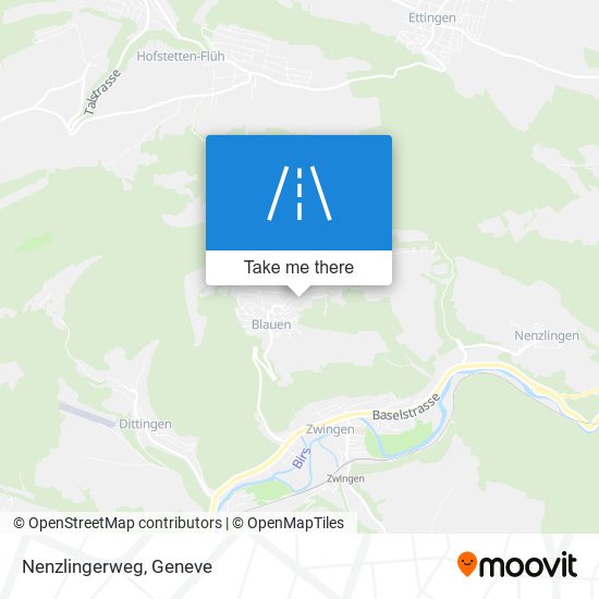 Nenzlingerweg map