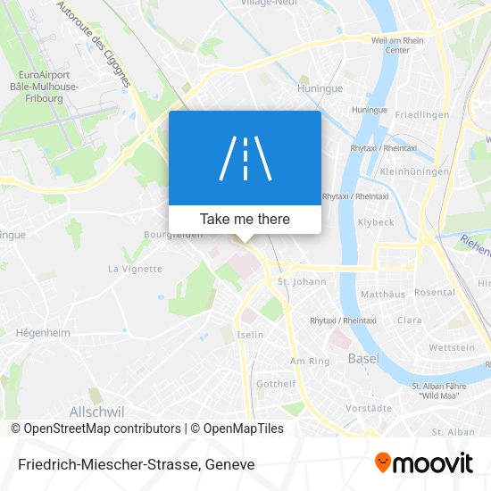 Friedrich-Miescher-Strasse map