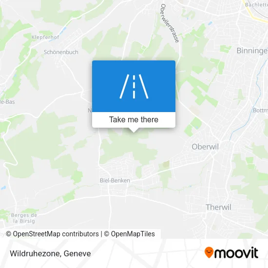 Wildruhezone map