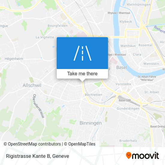 Rigistrasse Kante B map