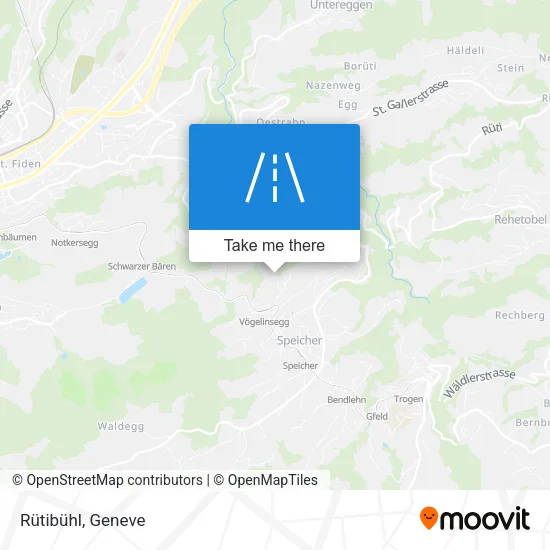 Rütibühl map