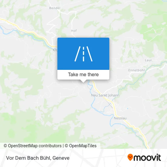 Vor Dem Bach Bühl map