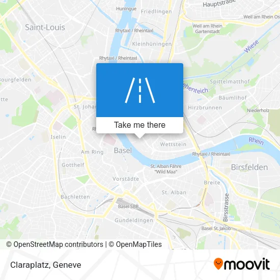 Claraplatz map