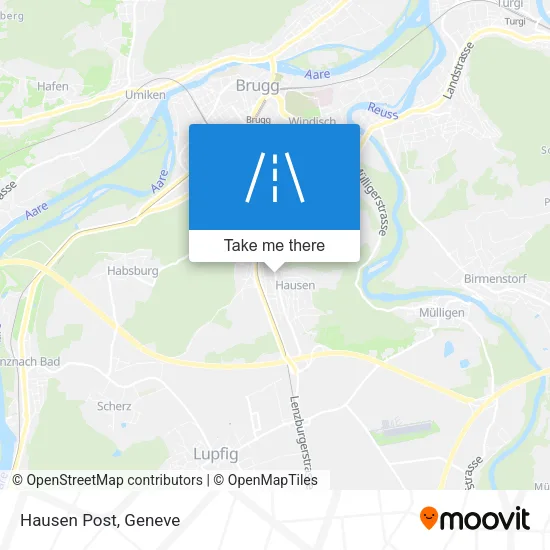 Hausen Post map