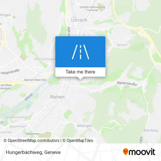 Hungerbachweg map