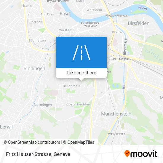 Fritz Hauser-Strasse map