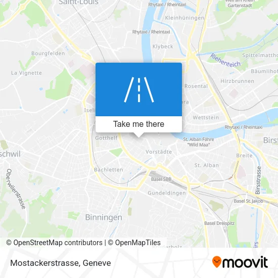 Mostackerstrasse map