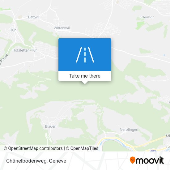 Chänelbodenweg map