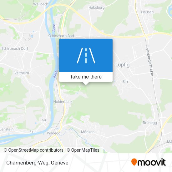 Chärnenberg-Weg map