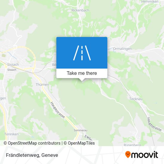 Frändletenweg map