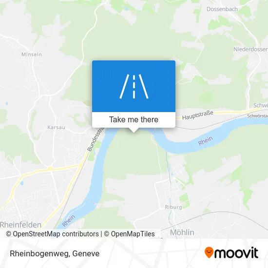 Rheinbogenweg map
