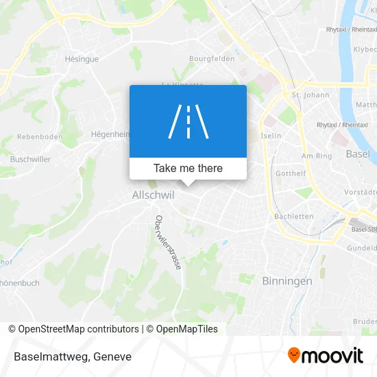 Baselmattweg map