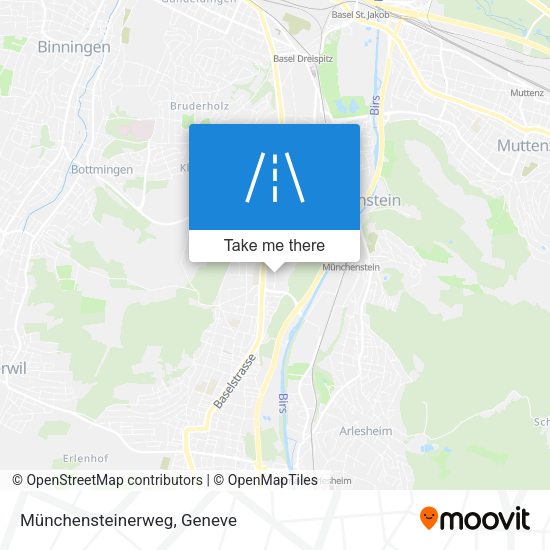 Münchensteinerweg map