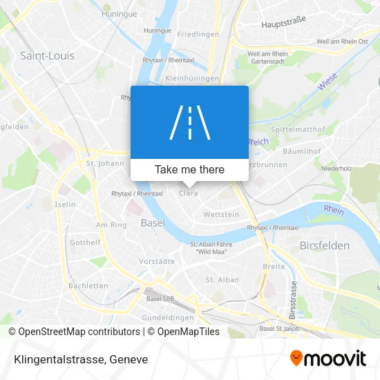Klingentalstrasse map