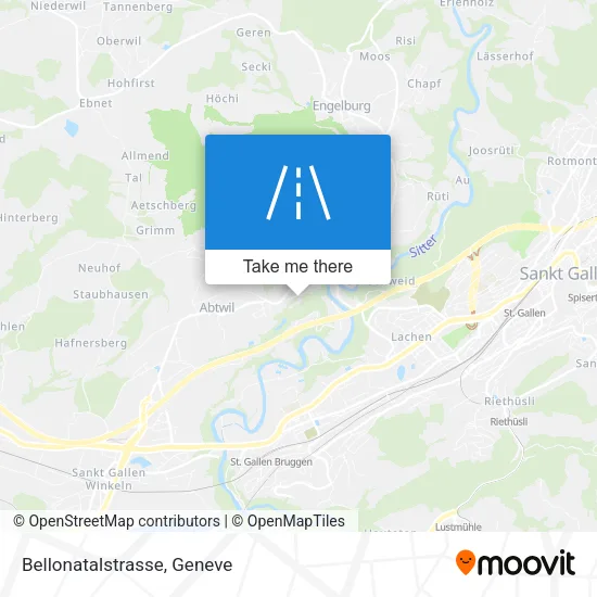 Bellonatalstrasse map