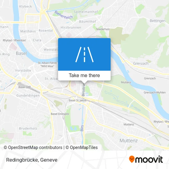 Redingbrücke map