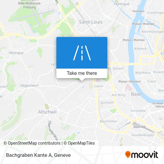 Bachgraben Kante A map