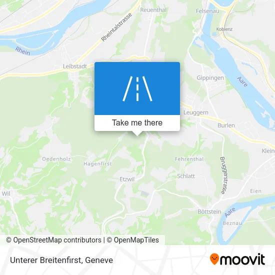 Unterer Breitenfirst map