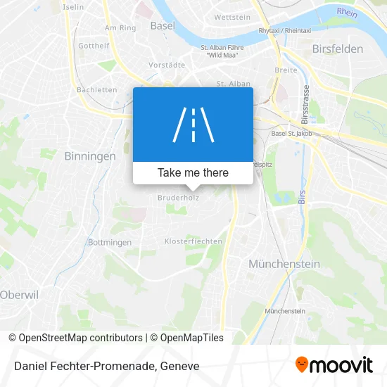 Daniel Fechter-Promenade map