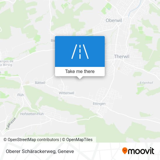 Oberer Schärackerweg map
