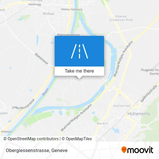 Obergiessenstrasse map