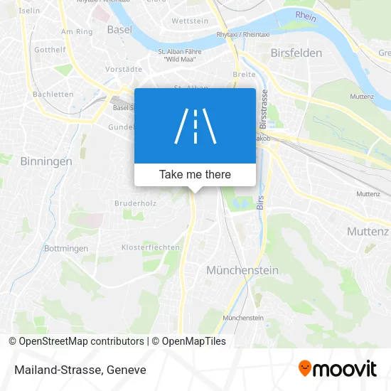Mailand-Strasse plan