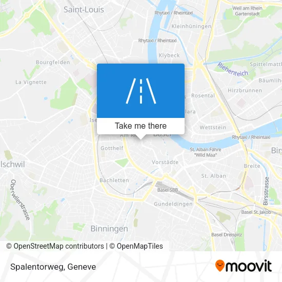Spalentorweg map
