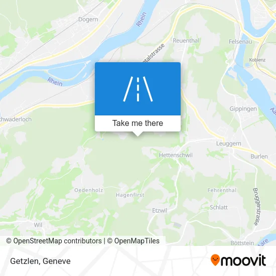 Getzlen map