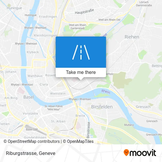 Riburgstrasse map