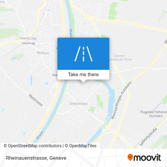Rheinauenstrasse map