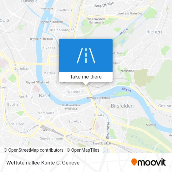 Wettsteinallee Kante C map