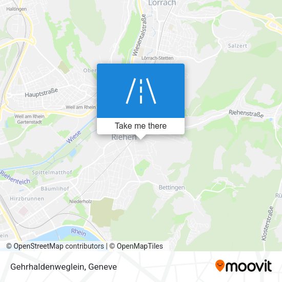 Gehrhaldenweglein map