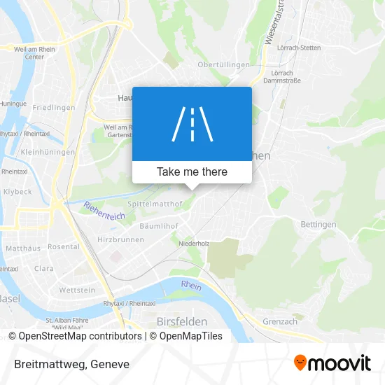 Breitmattweg map