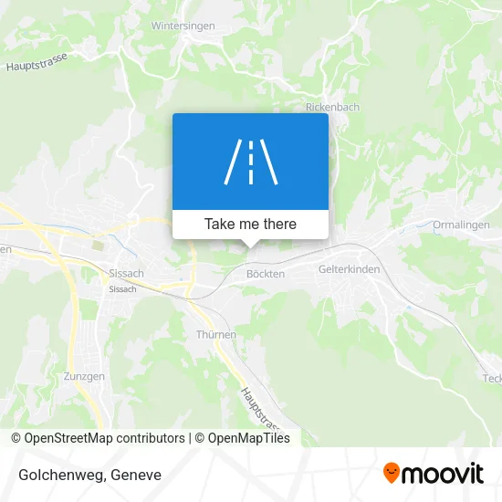 Golchenweg map