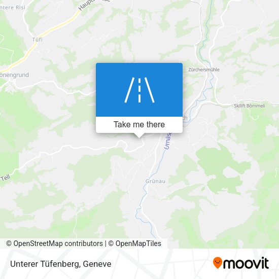Unterer Tüfenberg map