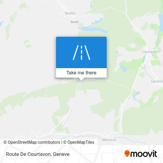 Route De Courtavon map