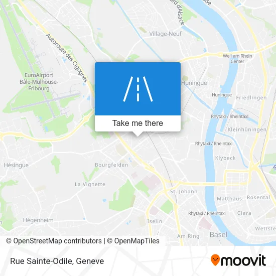 Rue Sainte-Odile map