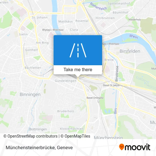 Münchensteinerbrücke map