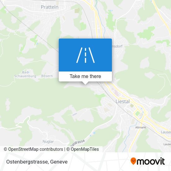Ostenbergstrasse map
