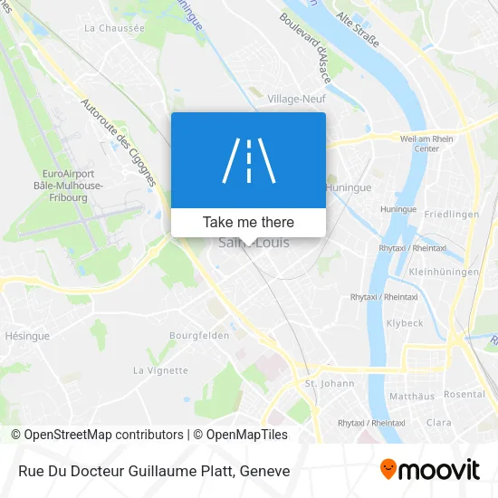 Rue Du Docteur Guillaume Platt plan