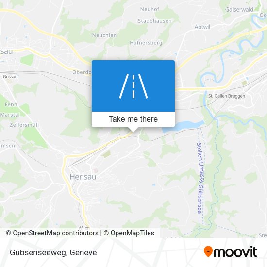 Gübsenseeweg map