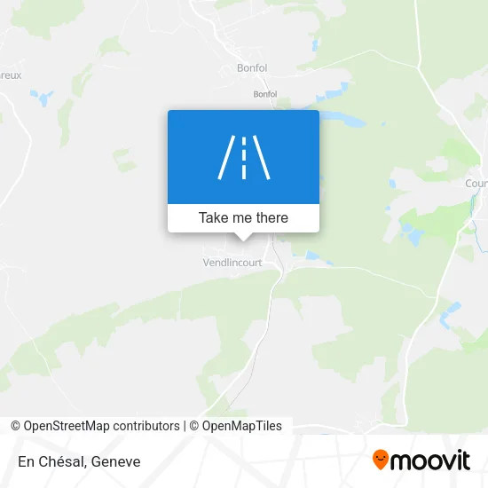 En Chésal map
