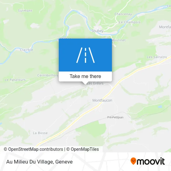 Au Milieu Du Village map