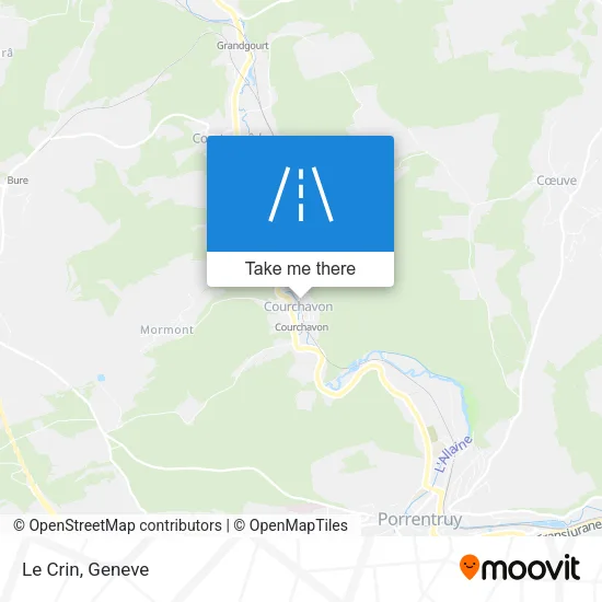 Le Crin map